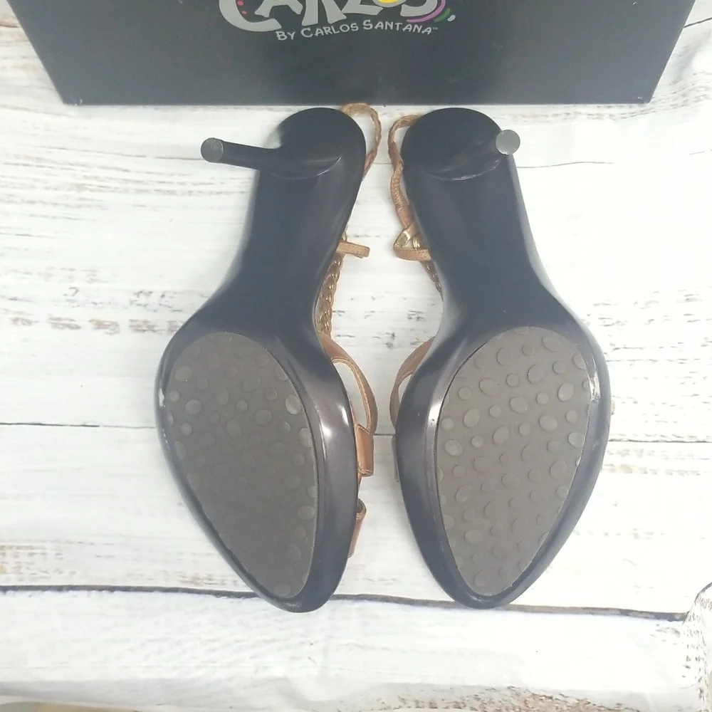 Carlos Santana Vertigo Brown Heels - Picture 6 of 8